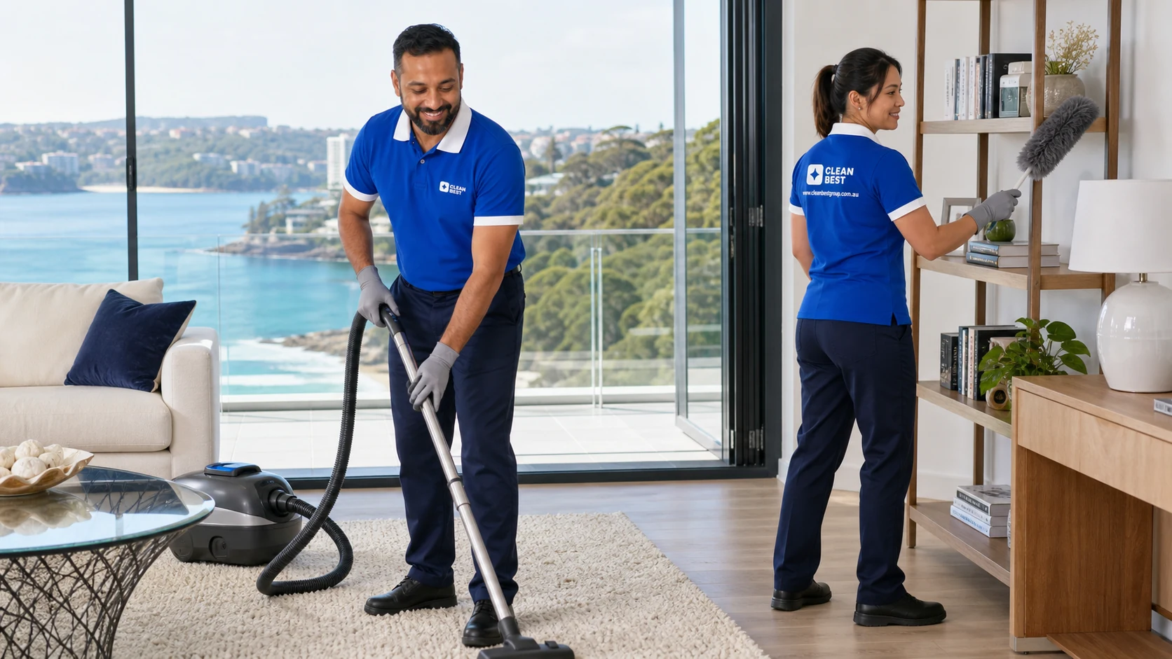 Clean Best cleaner working through the kitchen of a home in Blacktown NSW